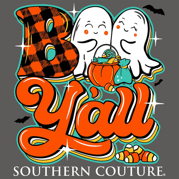 Boo Y'all Ghost Duo Southern Couture Long Sleeve Tee