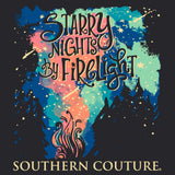 Starry Nights By Firelight Southern Couture Long Sleeve Tee