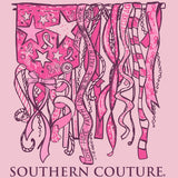 Breast Cancer Ribbons Southern Couture Long Sleeve Tee