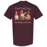 Thankful, Grateful, Blessed Gnomes Southern Couture Tee