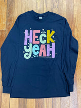 Heck Yeah Southern Couture Long Sleeve Tee