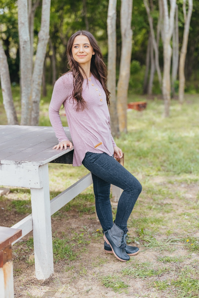 Simply Southern Henley Long Sleeve Shirts