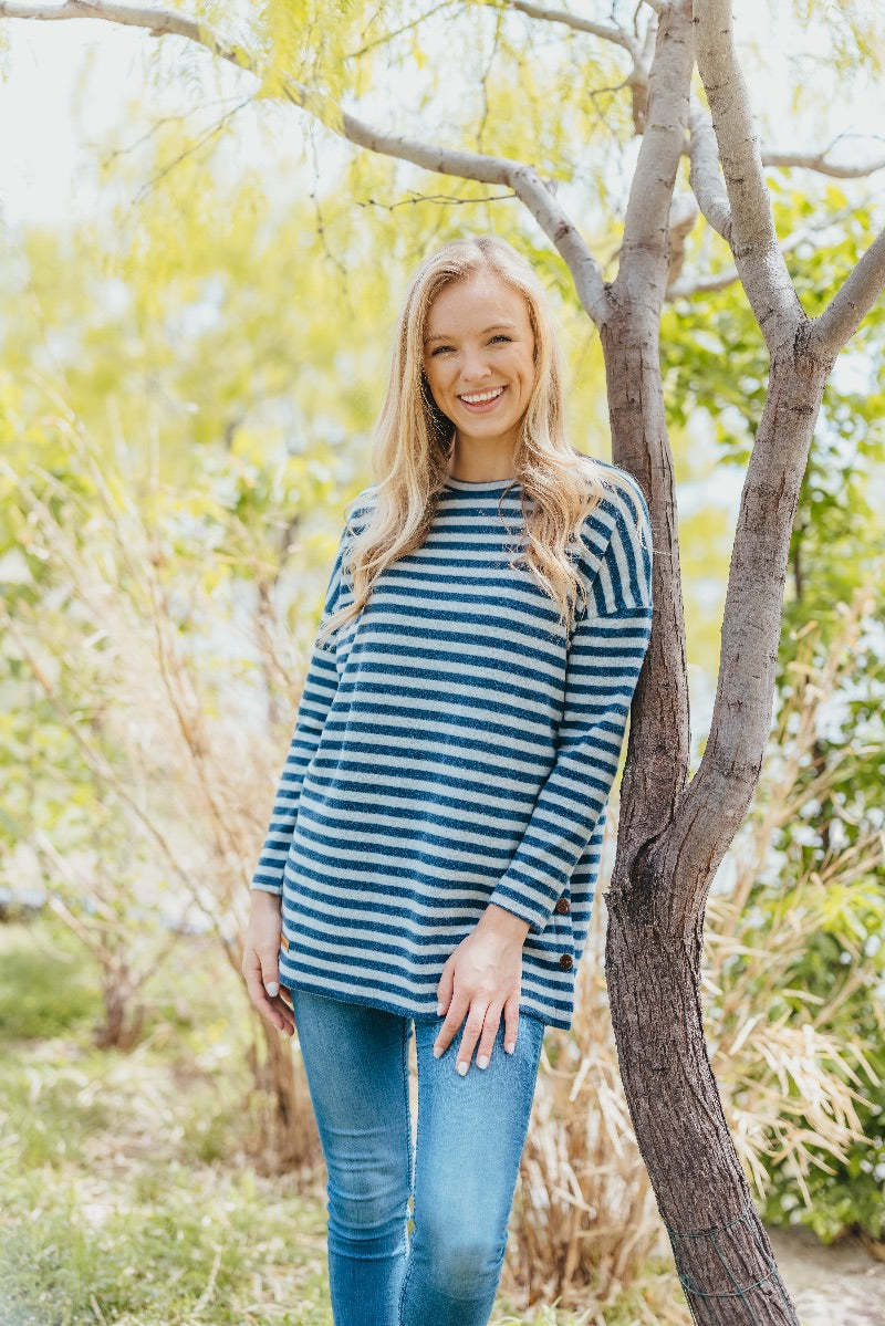 Simply Southern Striped Sweater