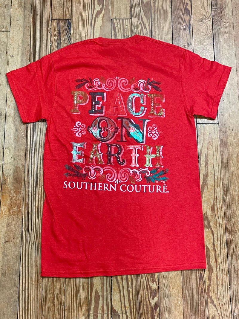Peace on Earth Southern Couture Tee