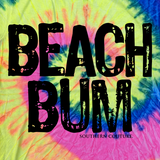 Beach Bum Tie Dye Southern Couture Tee