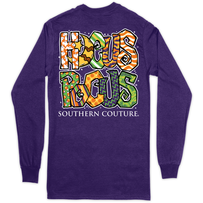 Hocus Pocus Southern Couture Long Sleeve Purple Tee